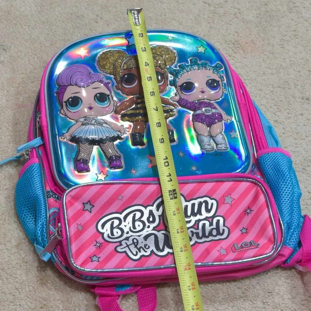 Kids unisex Backpack 16‎ inch  B.B's Run the World